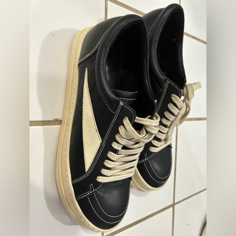 Rick Owens leather sneakers low too size 44 eu